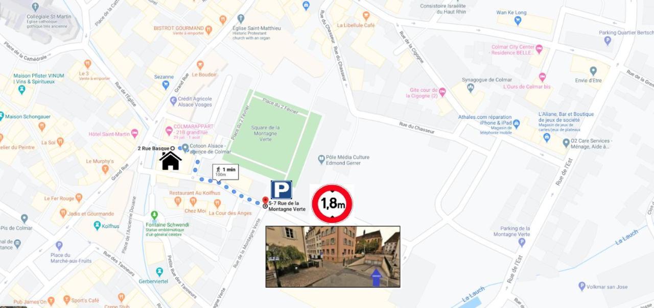 Aux Bijoux De Colmar - 1 Parking Gratuit Apartment Екстериор снимка